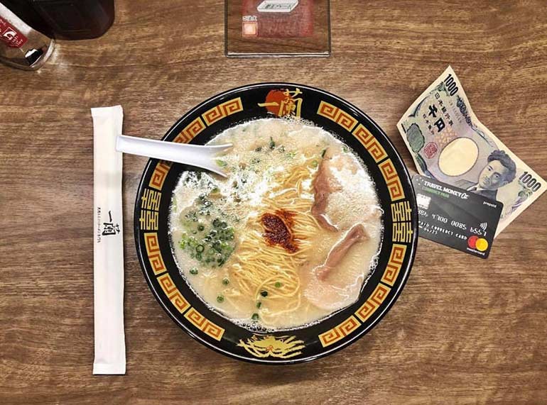Currency Pass and ramen