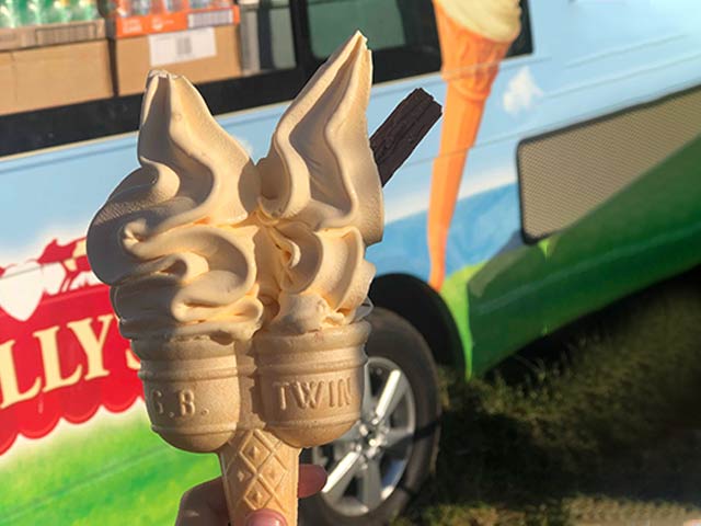 Ice Cream at Glastonbury Music Festival 