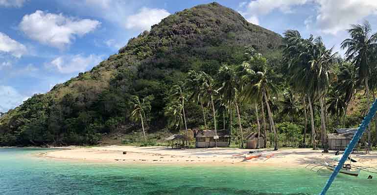 Island beach in the Philippines