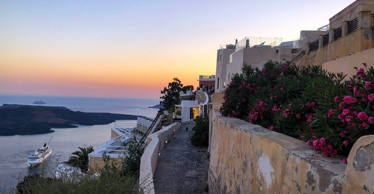 Santorini at Sunset 