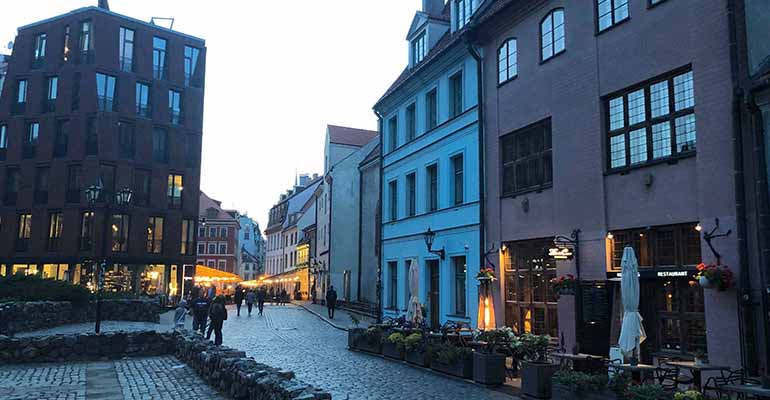 Estonia at night