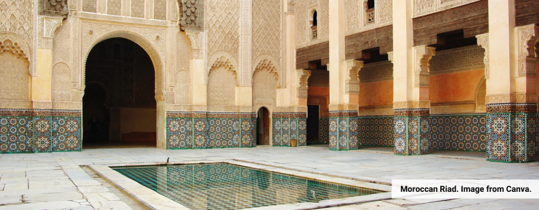 Moroccan Riad. Image from Canva