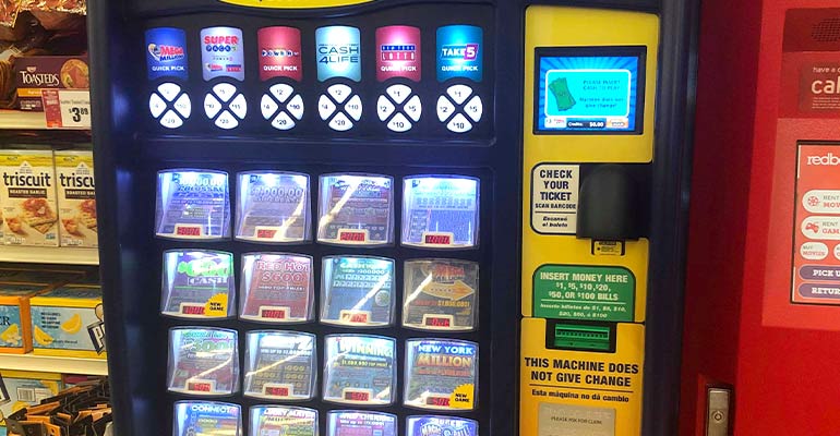Lotto vending machine