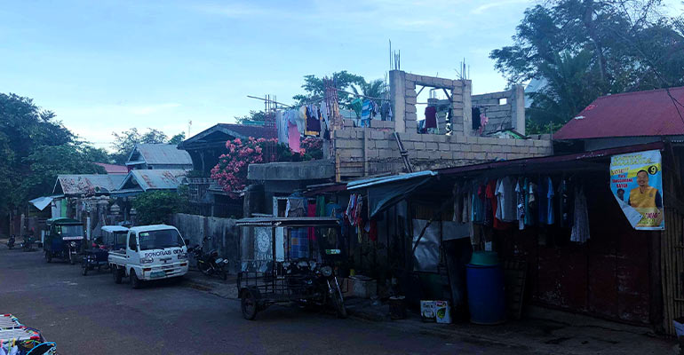 dilapidated building