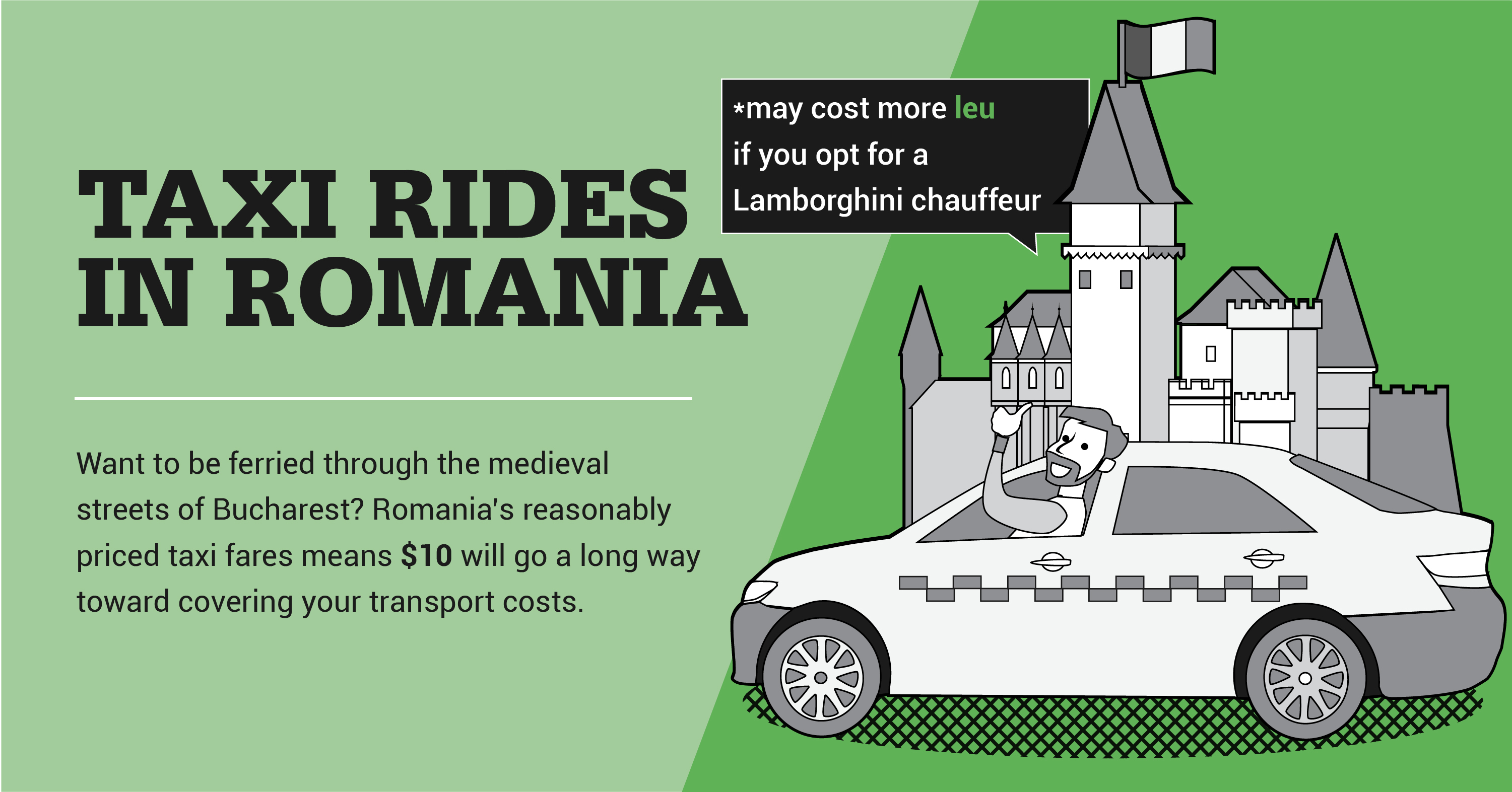 Taxi rides in Romania 