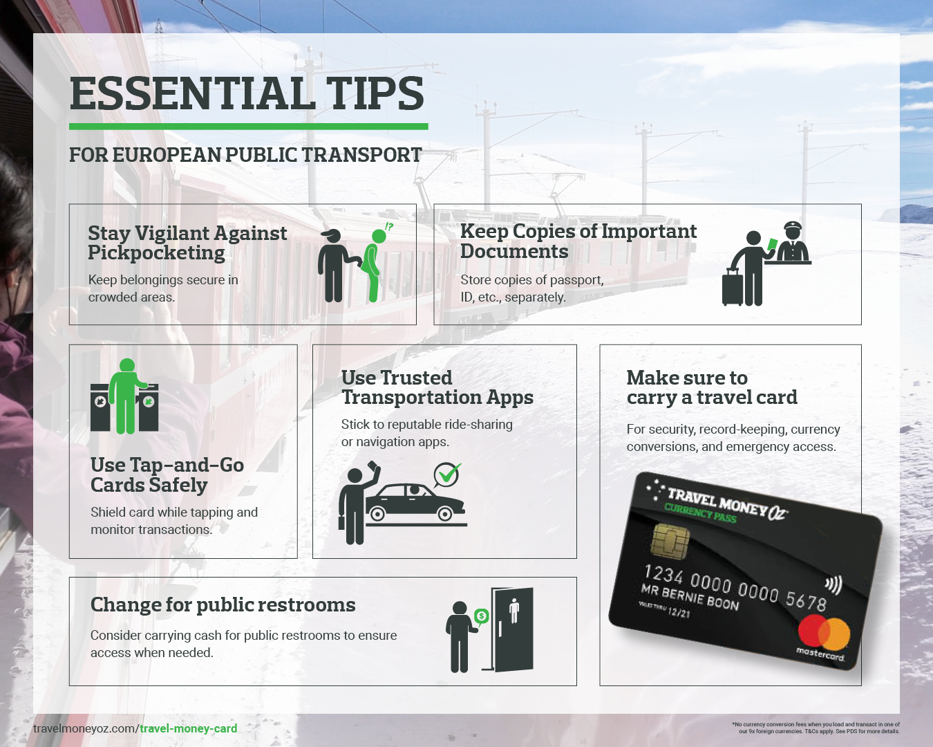 Complete Guide to Public Transport in Europe: European Public Transport Tips and Tricks Infographic