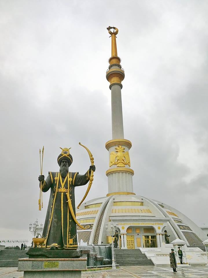 Turkmenistan monument