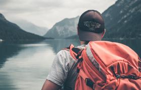 traveller with backpack 